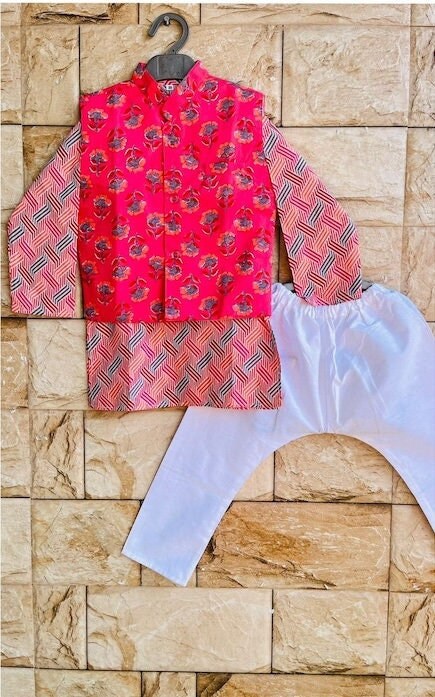 Boys' Cotton Kurta Set - Indian Festive Wear